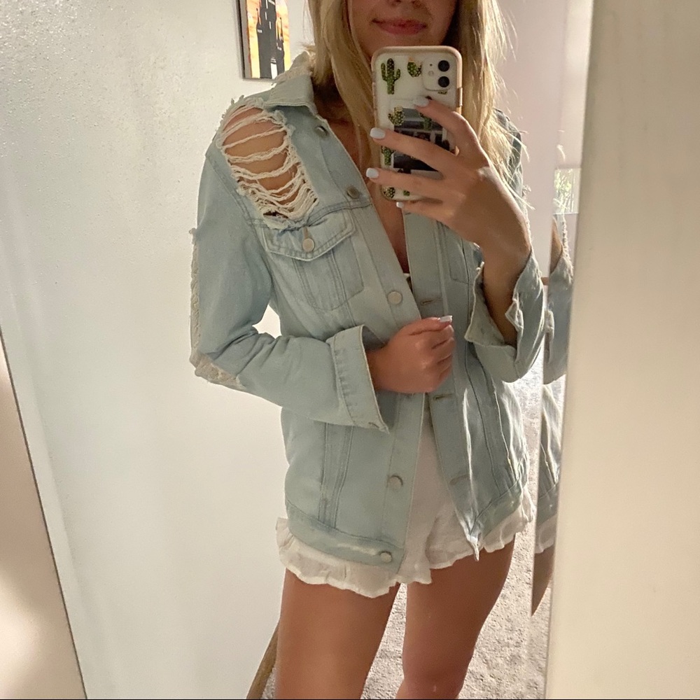 Distressed Jean Jacket